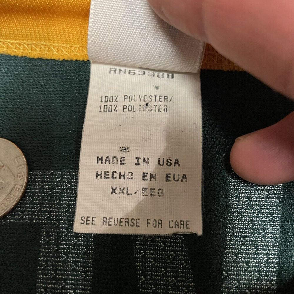 Vintage Green Bay Packers Football Jersey Brett Favre Mens Size XXL NFL 90s - Picture 8 of 12